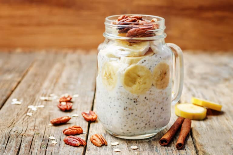 Banana & Pecan Chia Overnight Parfait