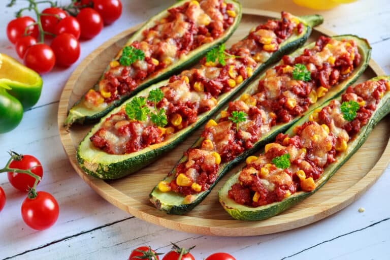 Taco-Stuffed Zucchini Boats