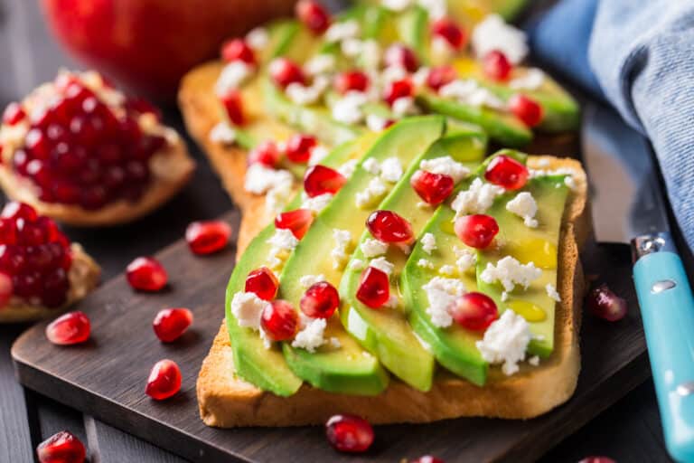 Pomegranate Avocado Toast